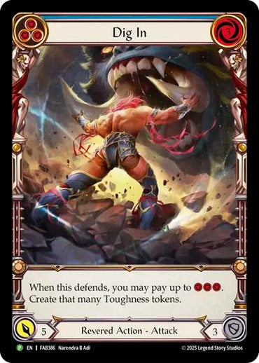 Dig In (Blue) [FAB386] (Promo)  Rainbow Foil