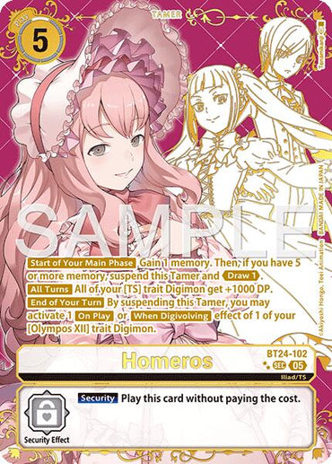 Homeros [BT24-102] (Rare Pull) [Time Stranger]