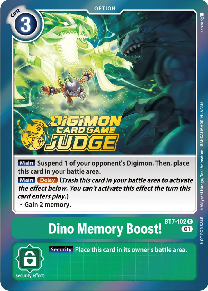 ¡Impulso de memoria de dinosaurio! [BT7-102] (Paquete de jueces 3) [Promociones de próxima aventura] 