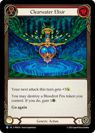 Clearwater Elixir (Red) (Regular) [PEN324] (Compendium of Rathe)