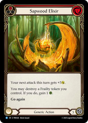 Sapwood Elixir (Red) (Rainbow Foil) [PEN326] (Compendium of Rathe)  Rainbow Foil