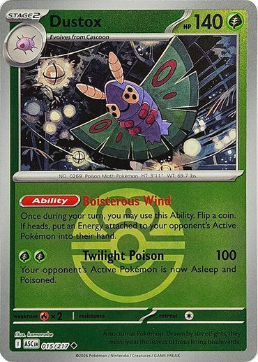 Dustox (015/217) (Love Ball) [Mega Evolution: Ascended Heroes]