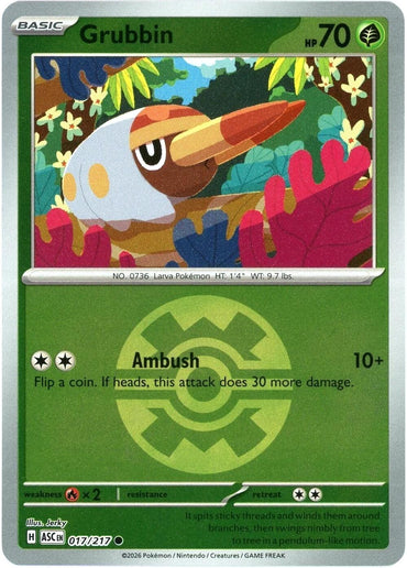 Grubbin (017/217) (Quick Ball) [Mega Evolution: Ascended Heroes]