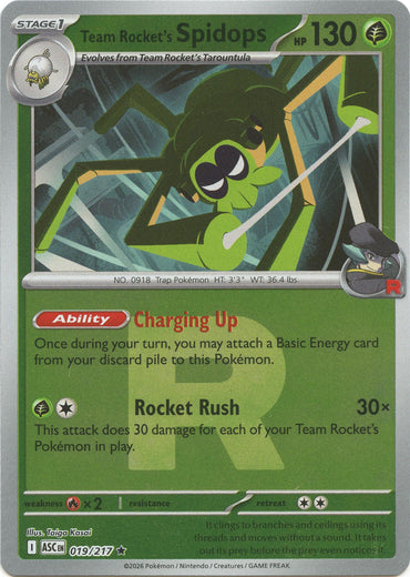 Team Rocket's Spidops (019/217) (Team Rocket) [Mega Evolution: Ascended Heroes]