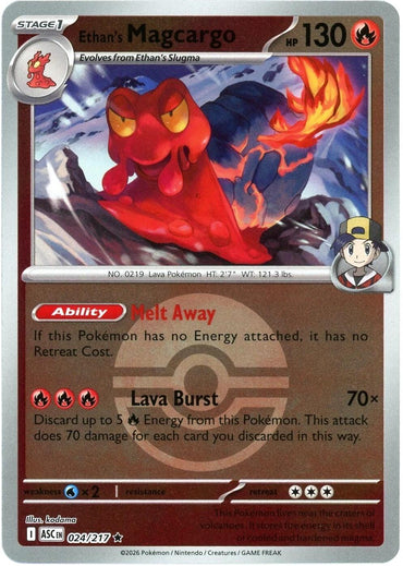 Ethan's Magcargo (024/217) (Poke Ball) [Mega Evolution: Ascended Heroes]