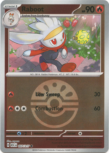 Raboot (037/217) (Friend Ball) [Mega Evolution: Ascended Heroes]
