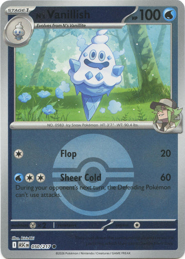 N's Vanillish (050/217) (Poke Ball) [Mega Evolution: Ascended Heroes]