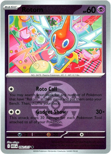 Rotom (092/217) (Dusk Ball) [Mega Evolution: Ascended Heroes]