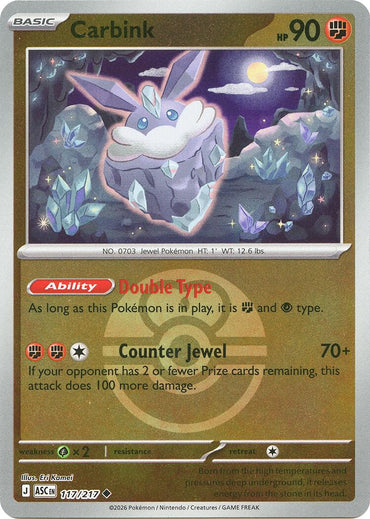 Carbink (117/217) (Dusk Ball) [Mega Evolution: Ascended Heroes]
