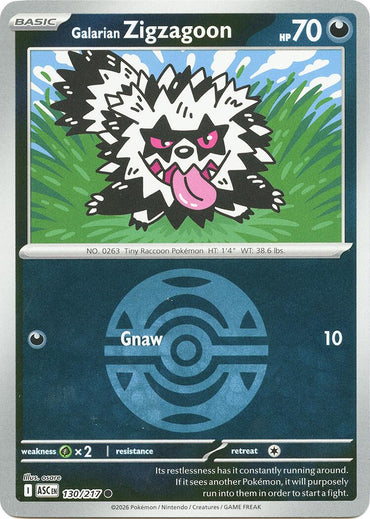 Galarian Zigzagoon (130/217) (Dusk Ball) [Mega Evolution: Ascended Heroes]
