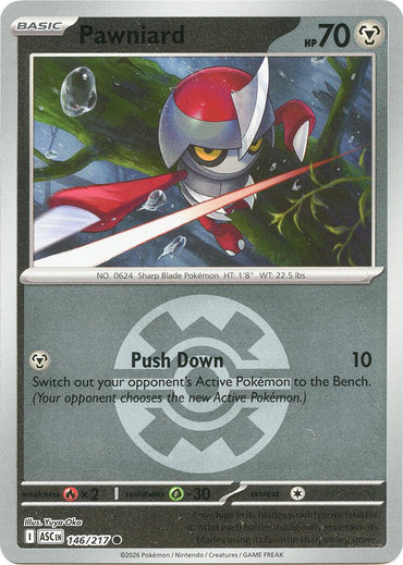 Pawniard (146/217) (Quick Ball) [Mega Evolution: Ascended Heroes]