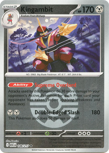 Kingambit (148/217) (Quick Ball) [Mega Evolution: Ascended Heroes]