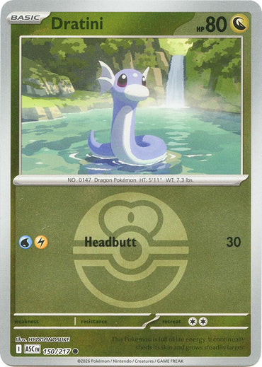 Dratini (150/217) (Love Ball) [Mega Evolution: Ascended Heroes]