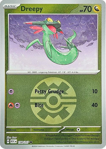Dreepy (158/217) (Quick Ball) [Mega Evolution: Ascended Heroes]