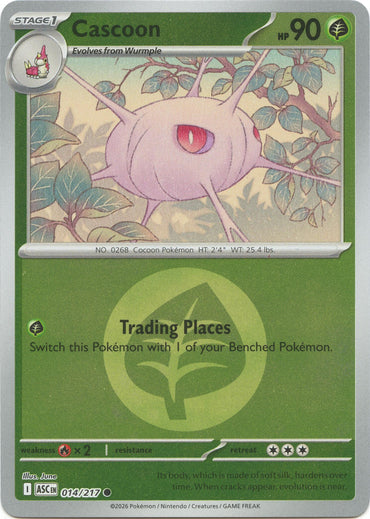 Cascoon (014/217) (Energy Symbol Pattern) [Mega Evolution: Ascended Heroes]