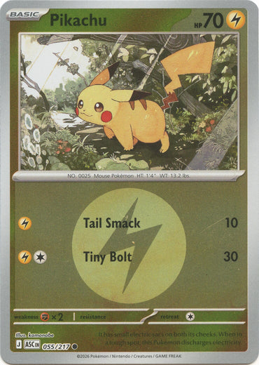 Pikachu (055/217) (Energy Symbol Pattern) [Mega Evolution: Ascended Heroes]