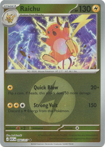 Raichu (056/217) (Energy Symbol Pattern) [Mega Evolution: Ascended Heroes]