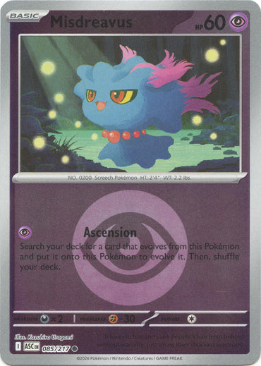 Misdreavus (085/217) (Energy Symbol Pattern) [Mega Evolution: Ascended Heroes]