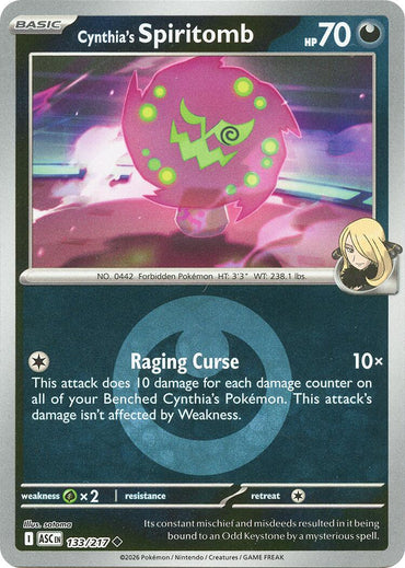 Cynthia's Spiritomb (133/217) (Energy Symbol Pattern) [Mega Evolution: Ascended Heroes]