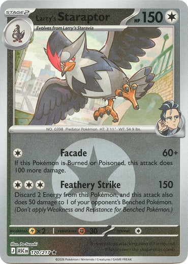 Larry's Staraptor (170/217) (Energy Symbol Pattern) [Mega Evolution: Ascended Heroes]