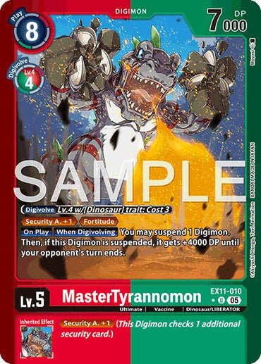 MasterTyrannomon [EX11-010] (Limited Foil) [Dawn of Liberator]