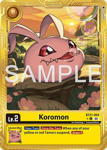 Koromon [BT21-004] (Alternate Art) [Advanced Booster Digimon Generation]