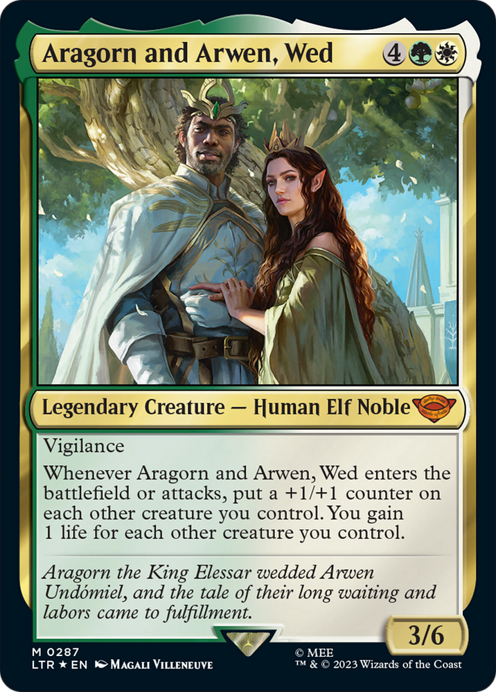 Aragorn y Arwen, miércoles [El Señor de los Anillos: Cuentos de la Tierra Media] 