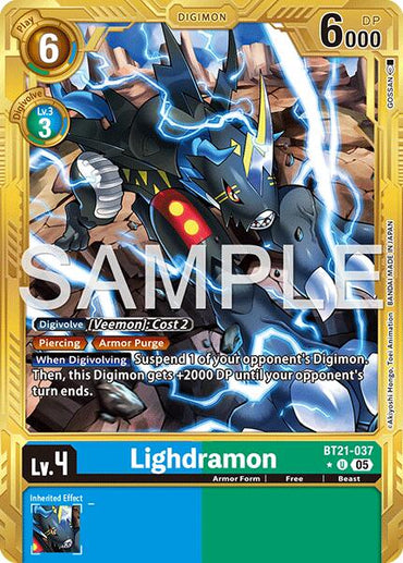 Lighdramon [BT21-037] (Gold Border) [Advanced Booster Digimon Generation]