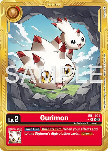 Gurimon [RB1-001] (Gold Border) [Advanced Booster Digimon Generation]
