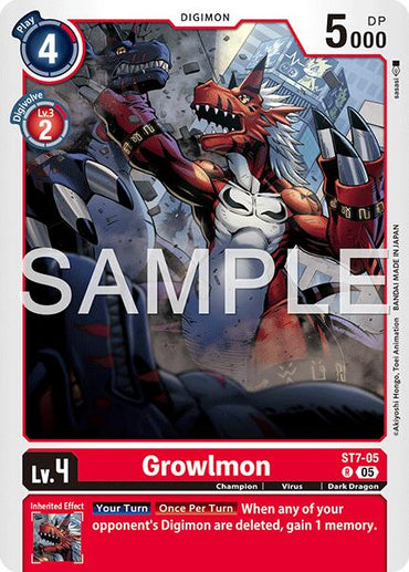 Growlmon [ST7-05] (Reprint) [Advanced Booster Digimon Generation]
