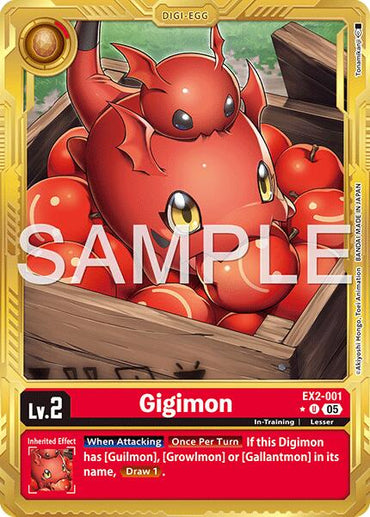 Gigimon [EX2-001] (Gold Border) [Advanced Booster Digimon Generation]