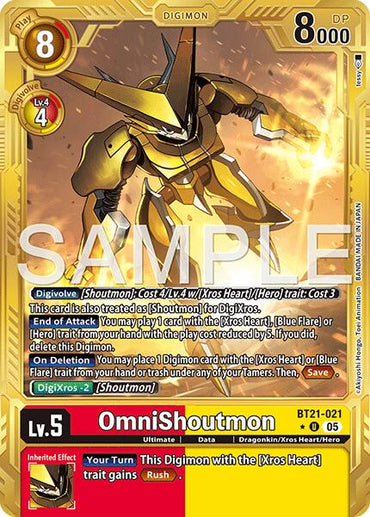 OmniShoutmon [BT21-021] (Gold Border) [Advanced Booster Digimon Generation]
