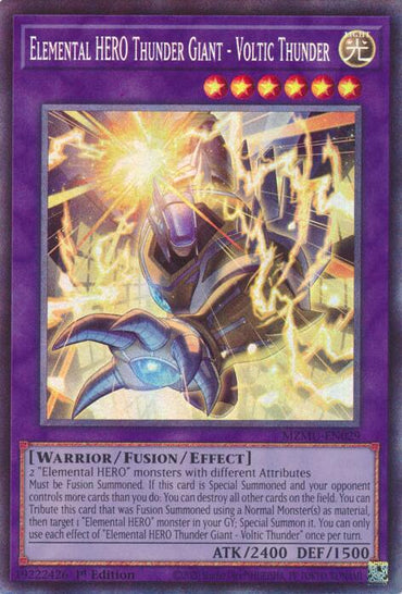 Elemental HERO Thunder Giant - Voltic Thunder (Collector's Rare) [MZMU-EN029] Collector's Rare