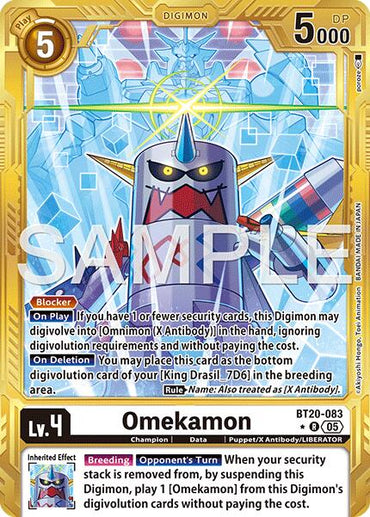Omekamon [BT20-083] (Gold Border) [Advanced Booster Digimon Generation]