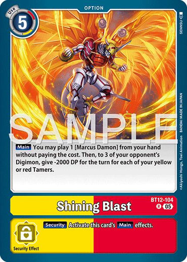 Shining Blast [BT12-104] (Reprint) [Advanced Booster Digimon Generation]