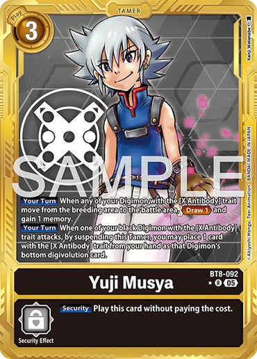 Yuji Musya [BT8-092] (Gold Border) [Advanced Booster Digimon Generation]