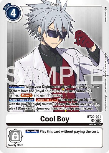 Cool Boy [BT20-091] (Reprint) [Advanced Booster Digimon Generation]