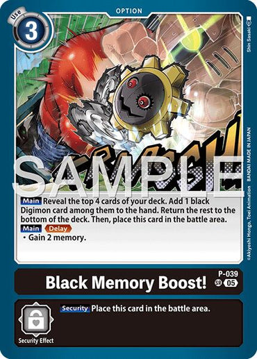 Black Memory Boost! [P-039] (Reprint) [Advanced Booster Digimon Generation]