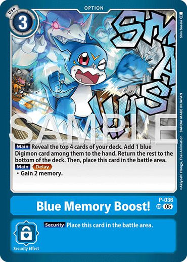 Blue Memory Boost! [P-036] (Reprint) [Advanced Booster Digimon Generation]