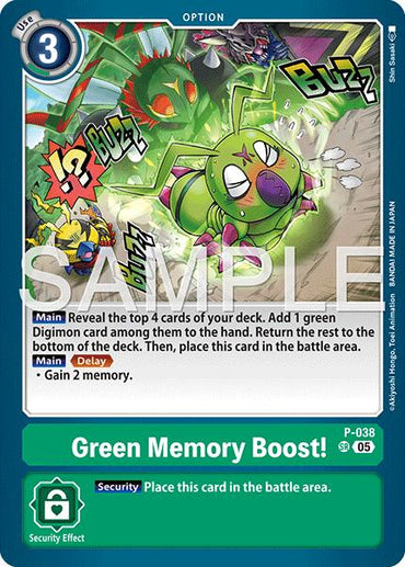 Green Memory Boost! [P-038] (Reprint) [Advanced Booster Digimon Generation]