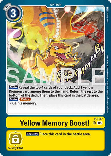 Yellow Memory Boost! [P-037] (Reprint) [Advanced Booster Digimon Generation]