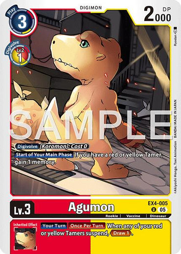 Agumon [EX4-005] - EX4-005 (Reprint) [Advanced Booster Digimon Generation]