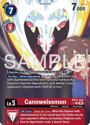 Canoweissmon [BT21-022] (Alternate Art) [Advanced Booster Digimon Generation]