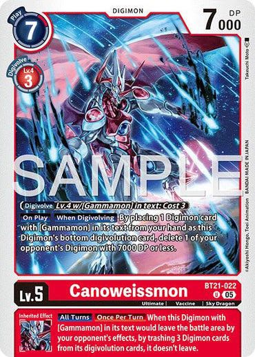 Canoweissmon [BT21-022] (Reprint) [Advanced Booster Digimon Generation]