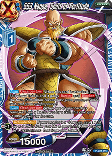 SS3 Nappa, Spirit of Fortitude (Ultra-Bout Series Tournament Pack Vol.2) (P-725) [Tournament Promotion Cards]