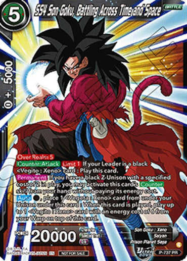 SS4 Son Goku, Battling Across Time and Space (Ultra-Bout Series Tournament Pack Vol.2) (P-737) [Tournament Promotion Cards]