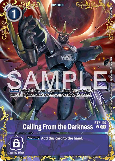 Calling From the Darkness [BT7-107] (Alternate Art) [Dual Revolution]