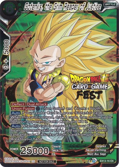 Gotenks, la Parca de la Justicia (Card Game Fest 2022) (EX13-16) [Tarjetas de promoción del torneo] 