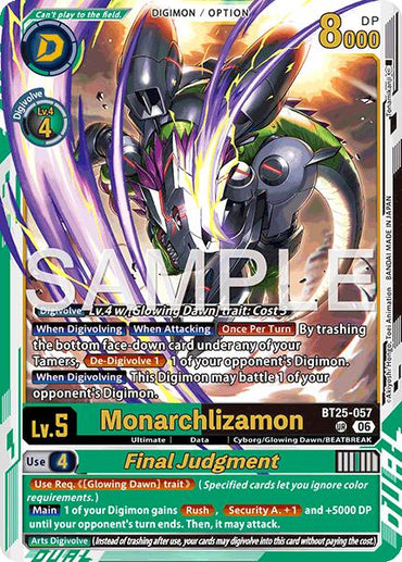 Monarchlizamon // Final Judgement [BT25-057] [Dual Revolution]