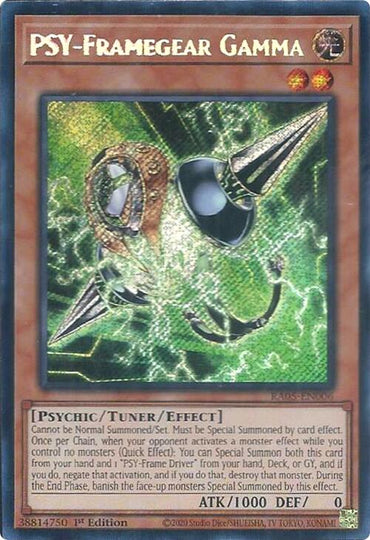 PSY-Framegear Gamma (Secret Rare) [RA05-EN006] Secret Rare